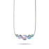 Gris | Argent sterling .925 | Collier fermoir infini verre sirène